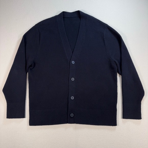 lululemon athletica Other - Lululemon Merino Wool Blend Cardigan Men's S Navy Logo‎ LM3DOFS